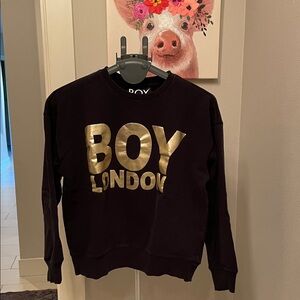 BOY London Black Sweatshirt with Gold Logo